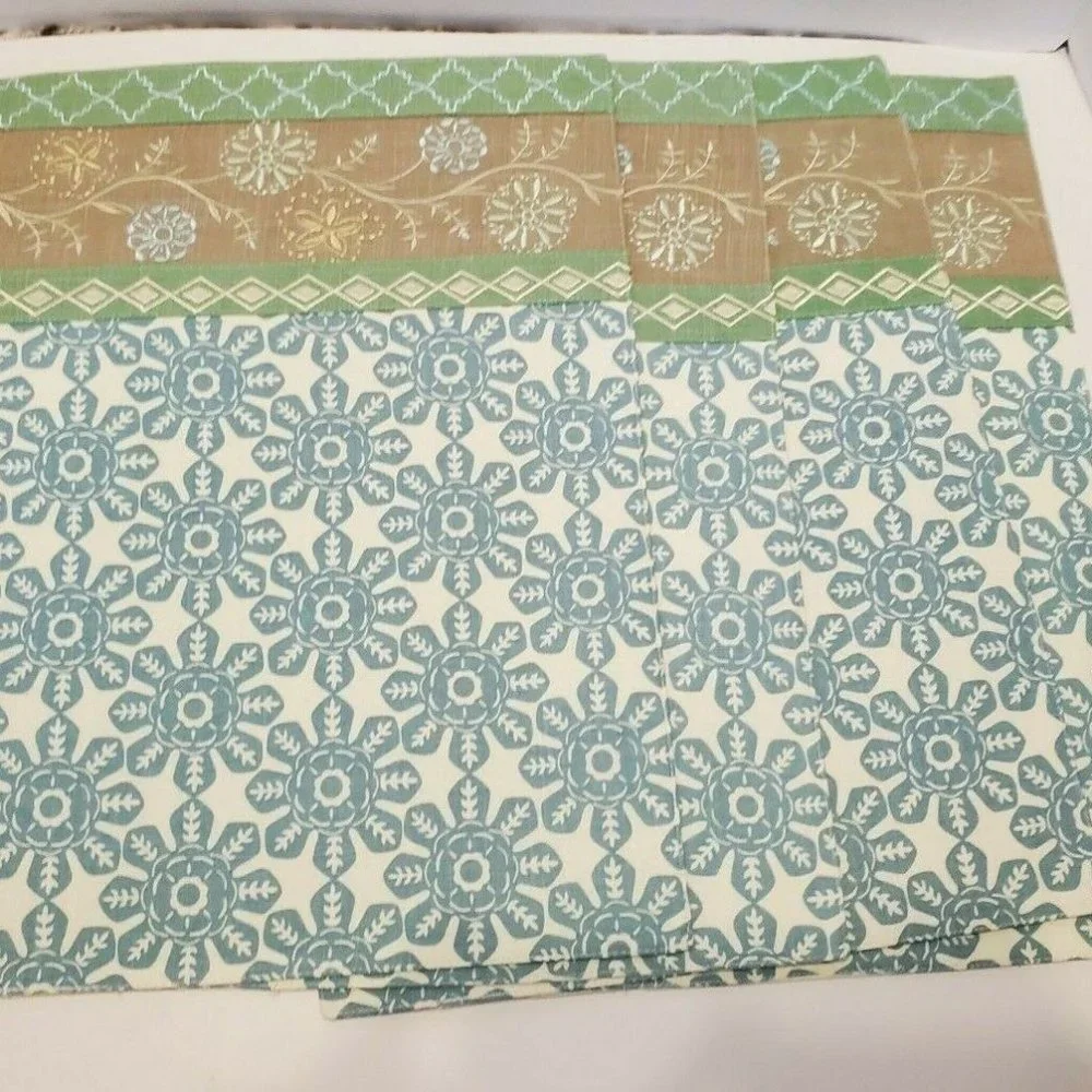 Lot of 4 SONOMA LIFE + STYLE PLACEMATS - 100% Cotton 18